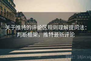 关于推特的评论区规则理解提问法：判断框架，推特最新评论