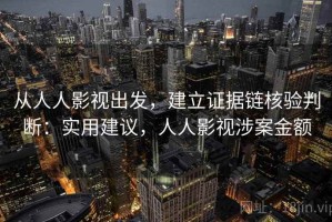 从人人影视出发，建立证据链核验判断：实用建议，人人影视涉案金额