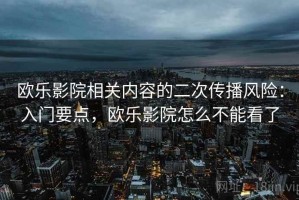 欧乐影院相关内容的二次传播风险：入门要点，欧乐影院怎么不能看了