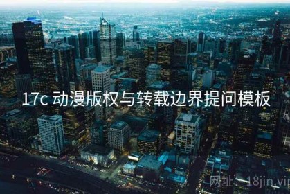 17c 动漫版权与转载边界提问模板