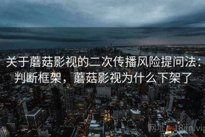 关于蘑菇影视的二次传播风险提问法：判断框架，蘑菇影视为什么下架了