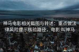 神马电影相关截图与转述：重点做法律风险提示核验路径，电影 叫神马