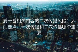 爱一番相关内容的二次传播风险：入门要点，一次传播和二次传播哪个重要