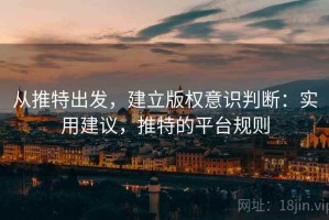 从推特出发，建立版权意识判断：实用建议，推特的平台规则