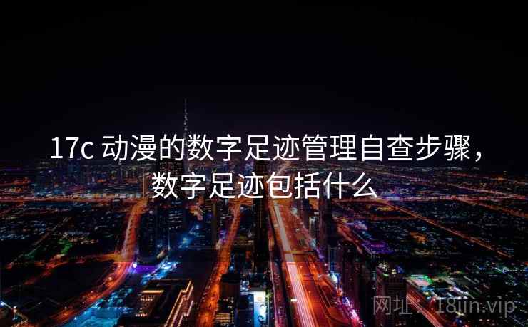 17c 动漫的数字足迹管理自查步骤，数字足迹包括什么